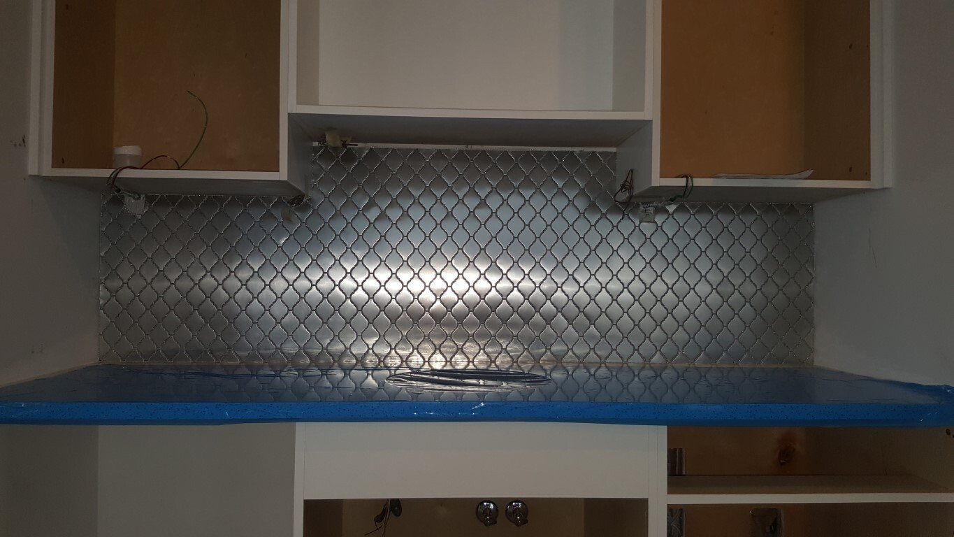 Stainless Steel Mosaic Bar Backsplash