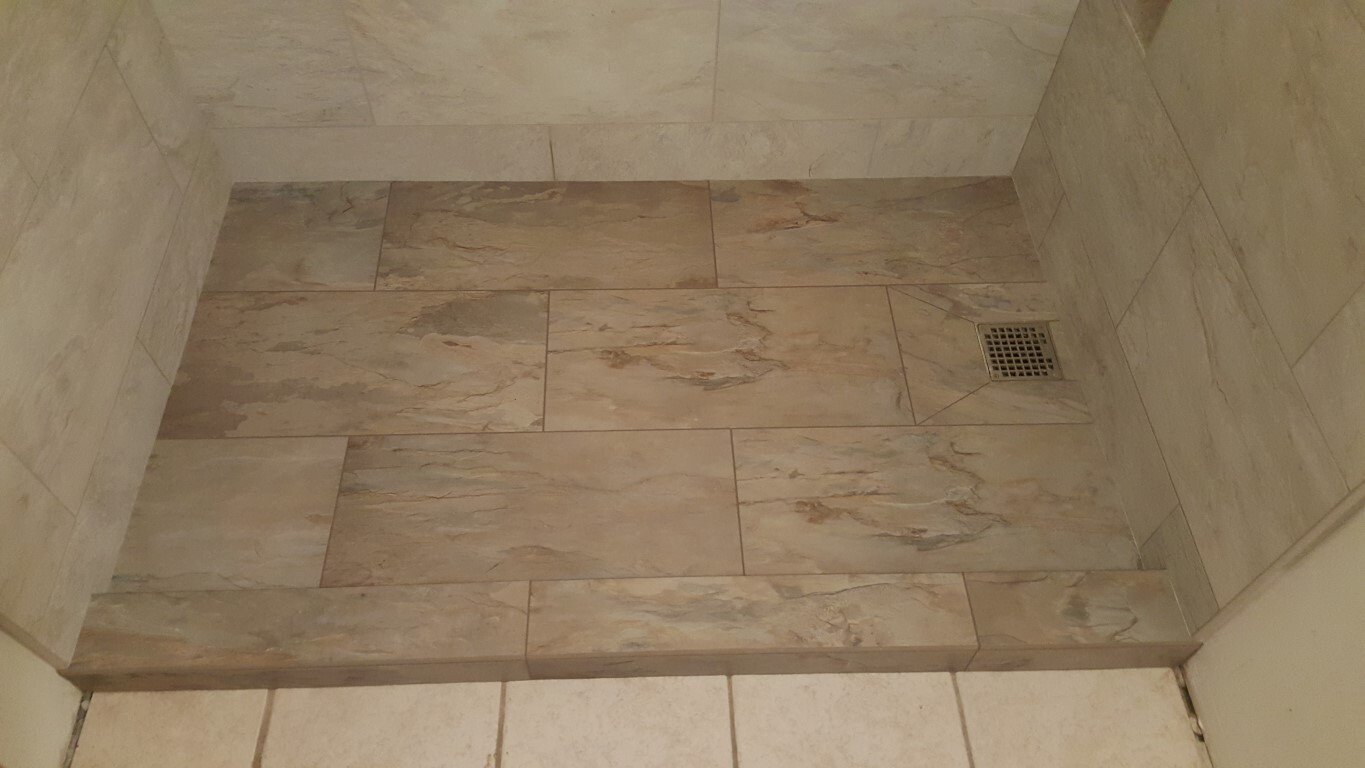 Marble Custom Walk-in Shower