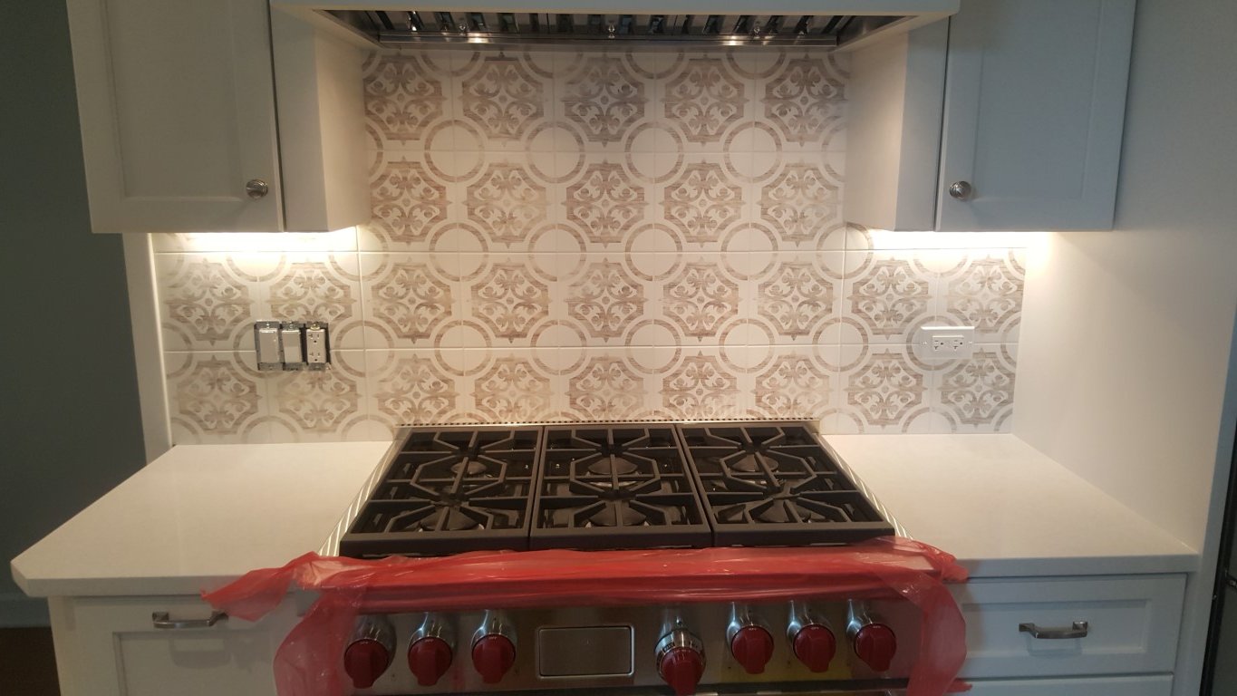 Ceramic Handmade Tile Kitchen Backsplash 1of2 