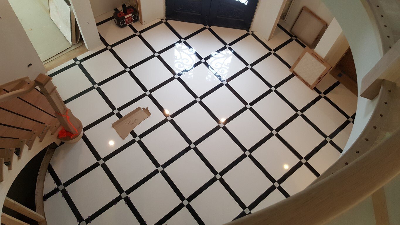 Porcelain Custom Cut Foyer 
